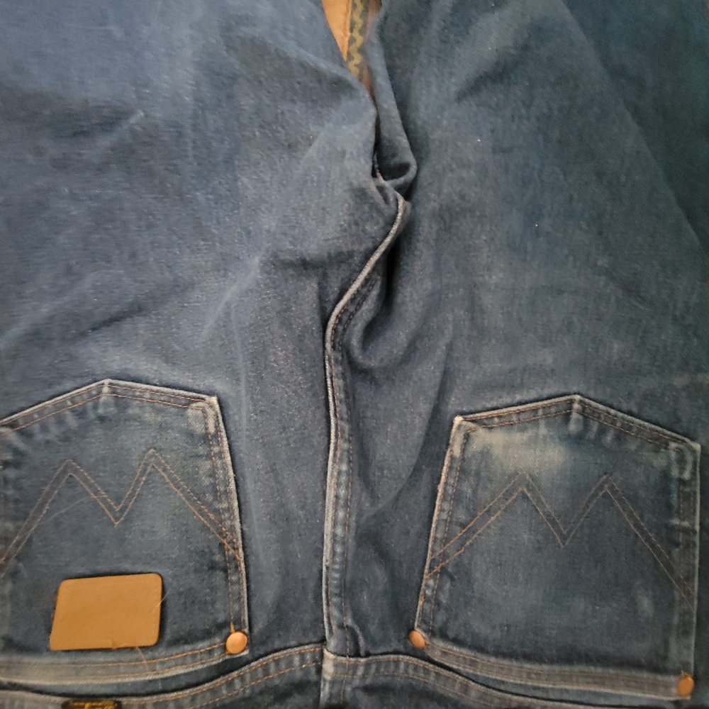 Lot Of 2.Wrangler Original Blue Jeans. Servicable Or Chores.